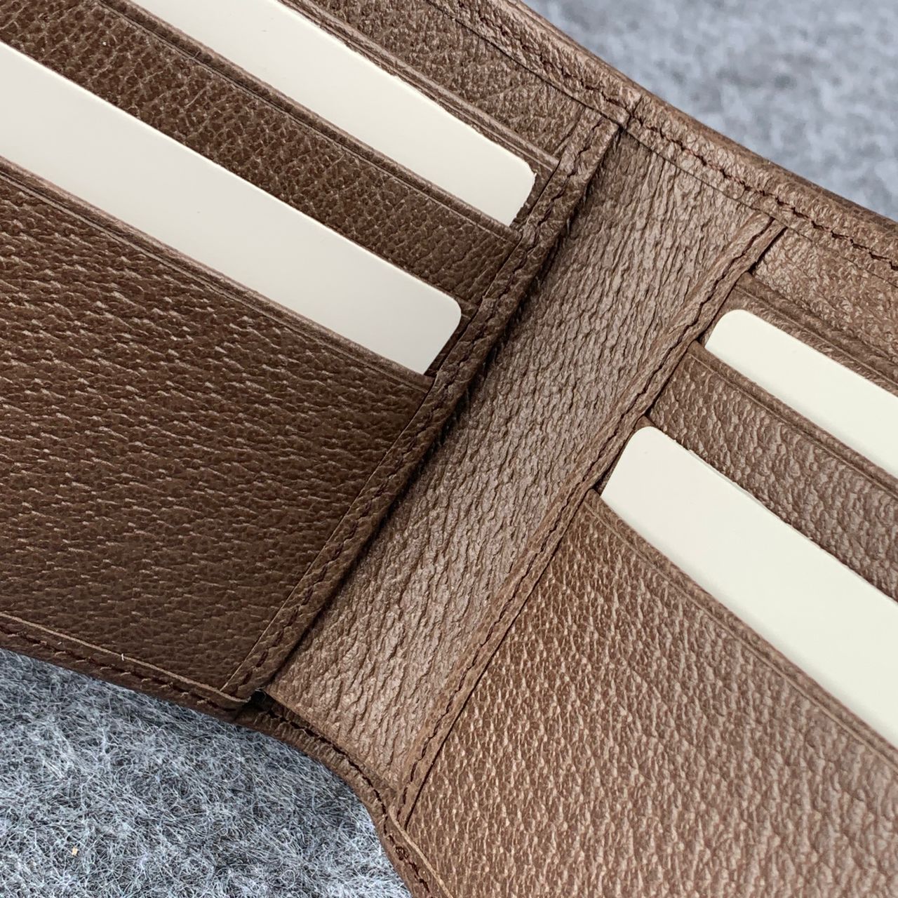 OPHIDIA GG WALLET 'BEIGE EBONY'