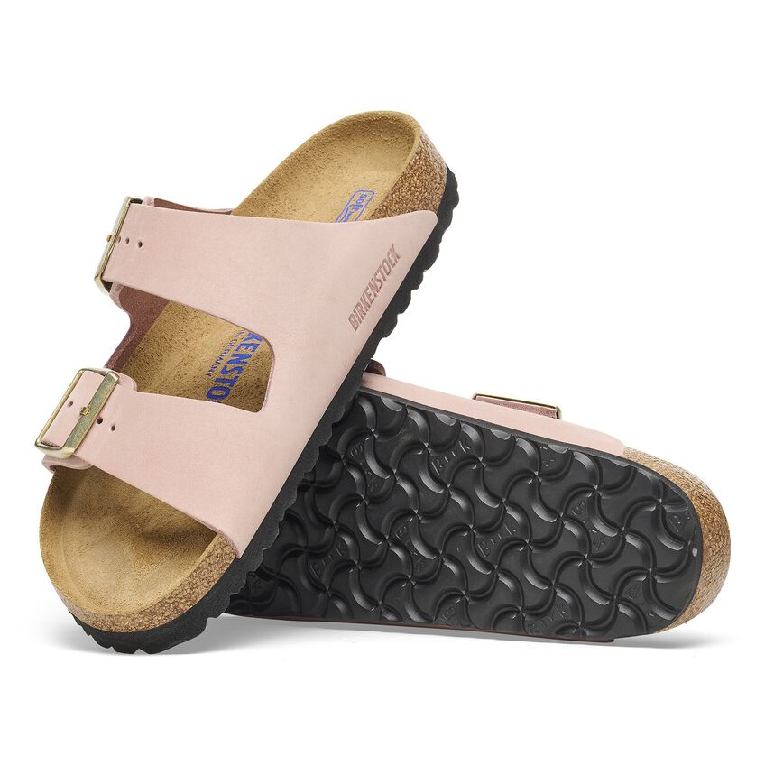 1027651 Birki Arizona Nubuck Leather Soft Pink Soft Footbed