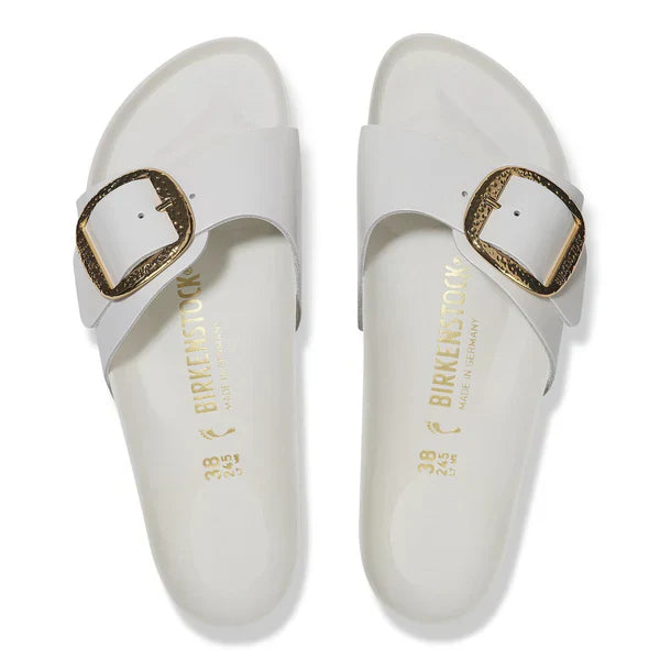 1029522 Madrid Hammered Big Buckle Natural Leather Patent