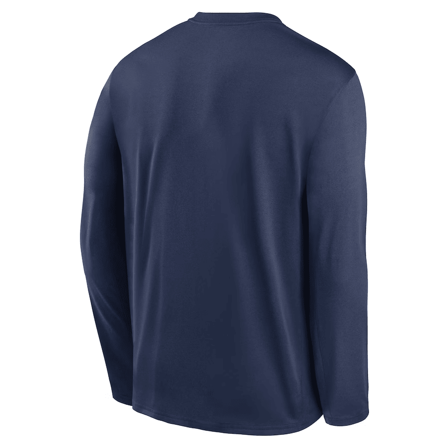 Atlanta Braves Team Logo Legend Performance Long Sleeve T-Shirt - Navy
