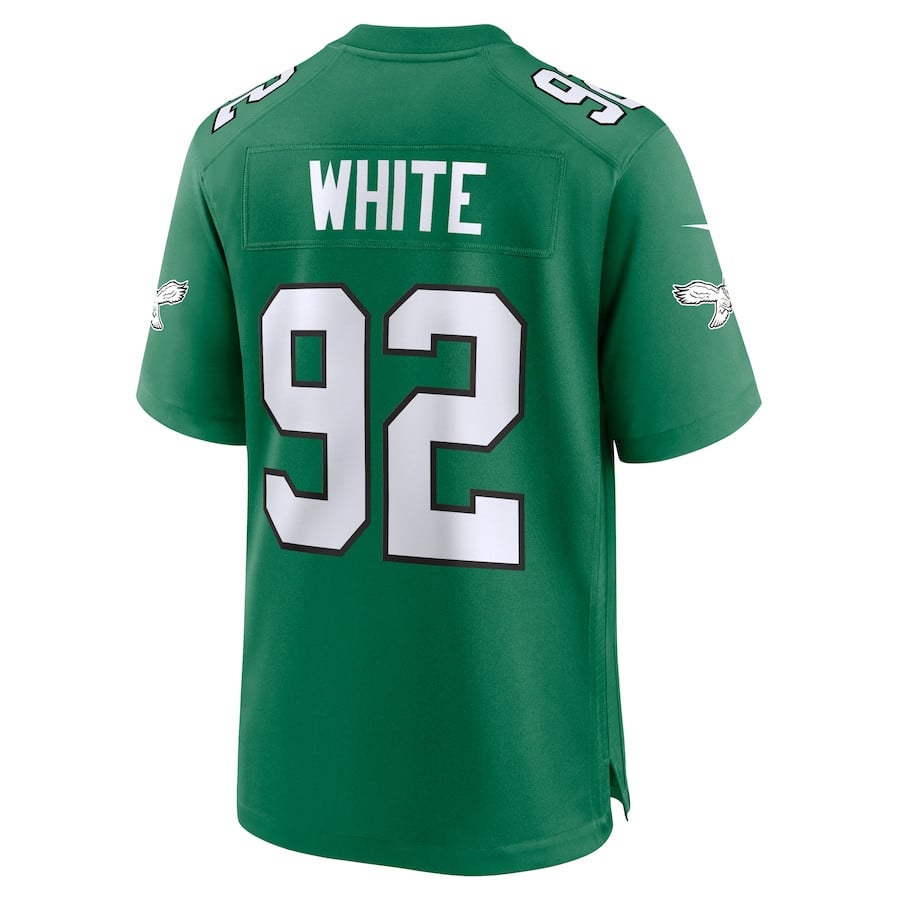 Reggie White 92 Philadelphia Eagles Alternate Game Men Jersey - Kelly Green