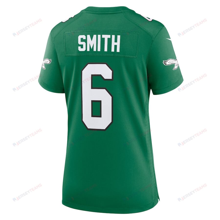 DeVonta Smith 6 Philadelphia Eagles Alternate Game Women Jersey - Kelly Green