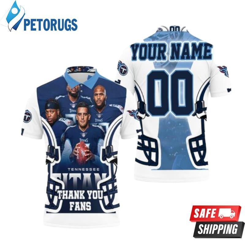 Tennessee Titans Afc South Division Super Bowl 2021 Custom Name & Number Printed Polo Shirt