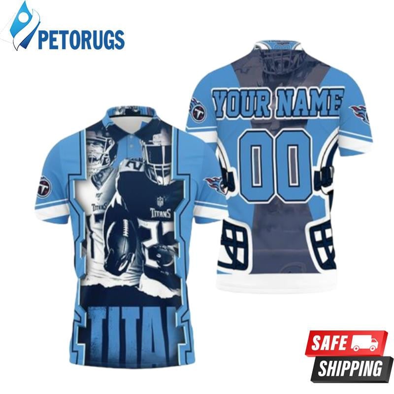 Tennessee Titans Super Bowl 2021 Afc South Champions Custom Name & Number Printed Polo Shirt