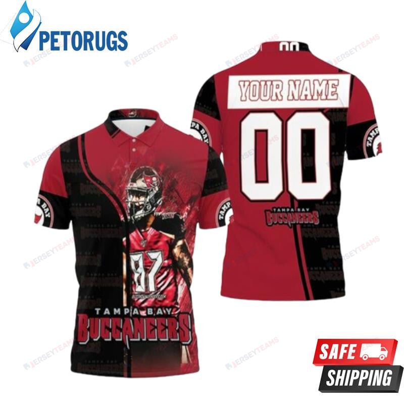 Gronkowski 87 Tampa Bay Buccaneers Legend Custom Name & Number Printed Polo Shirt