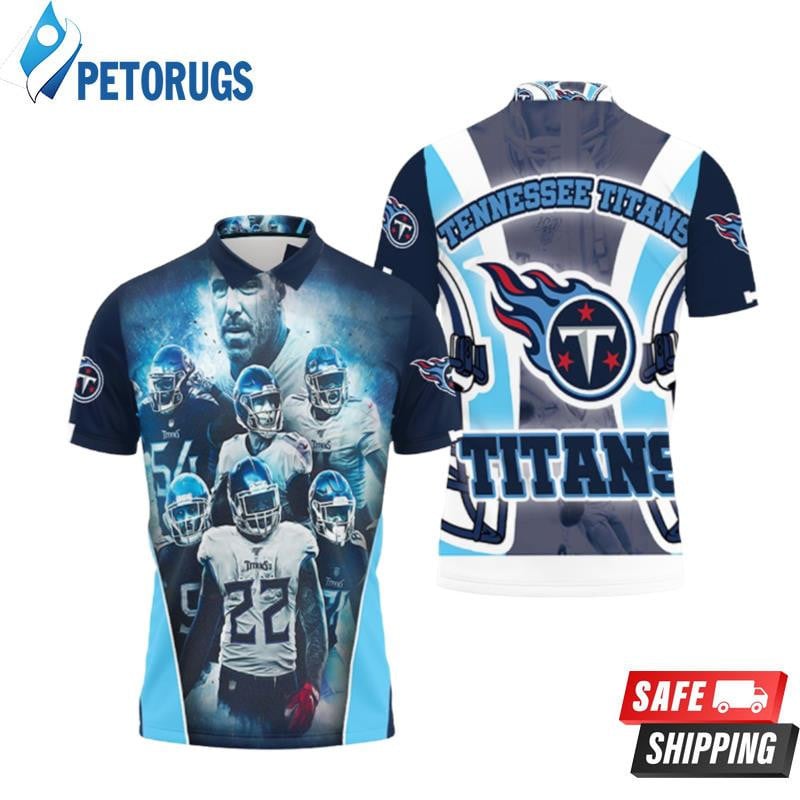 Tennessee Titans Team Afc South Division Champions Super Bowl 2021 Printed Polo Shirt