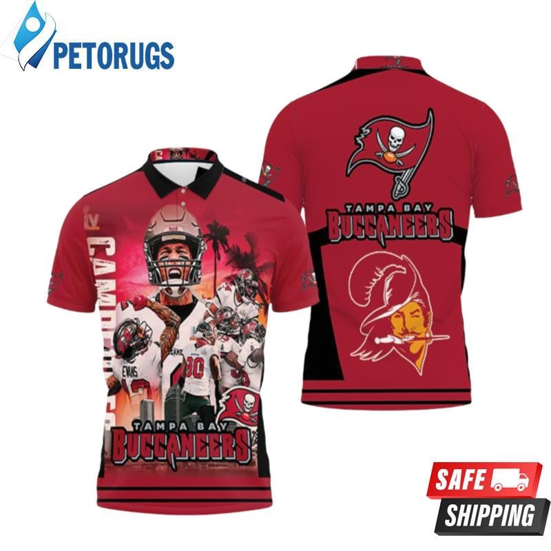 Tampa Bay Buccaneers Liv Champion Legend Printed Polo Shirt