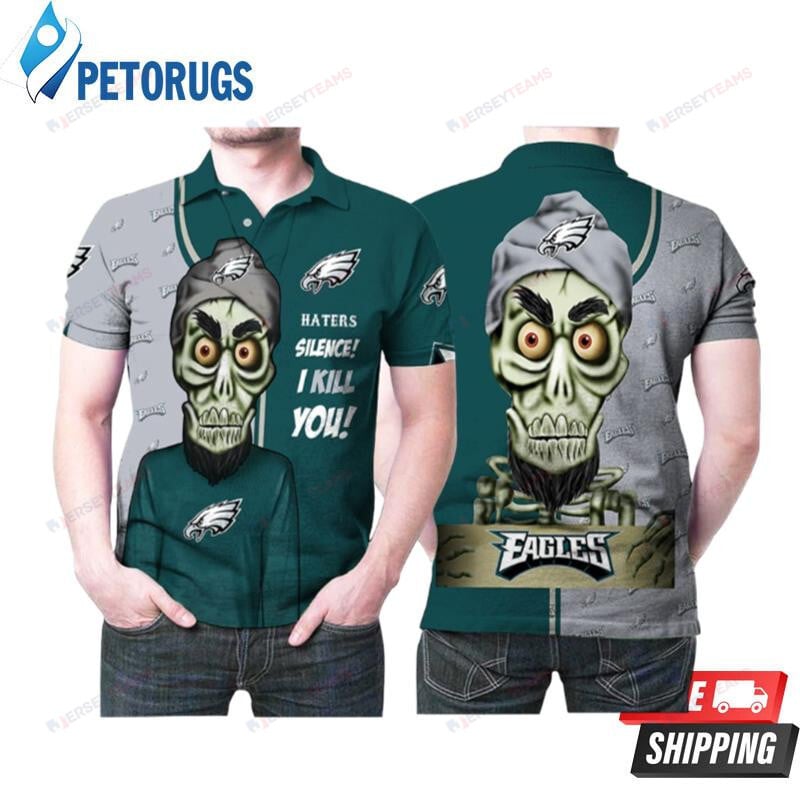 Philadelphia Eagles Haters Silence The Dead Terrorist Printed Polo Shirt