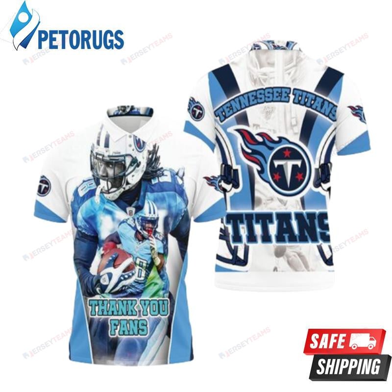 Chris Johnson #28 Tennessee Titans Afc South Division Super Bowl 2021 Printed Polo Shirt