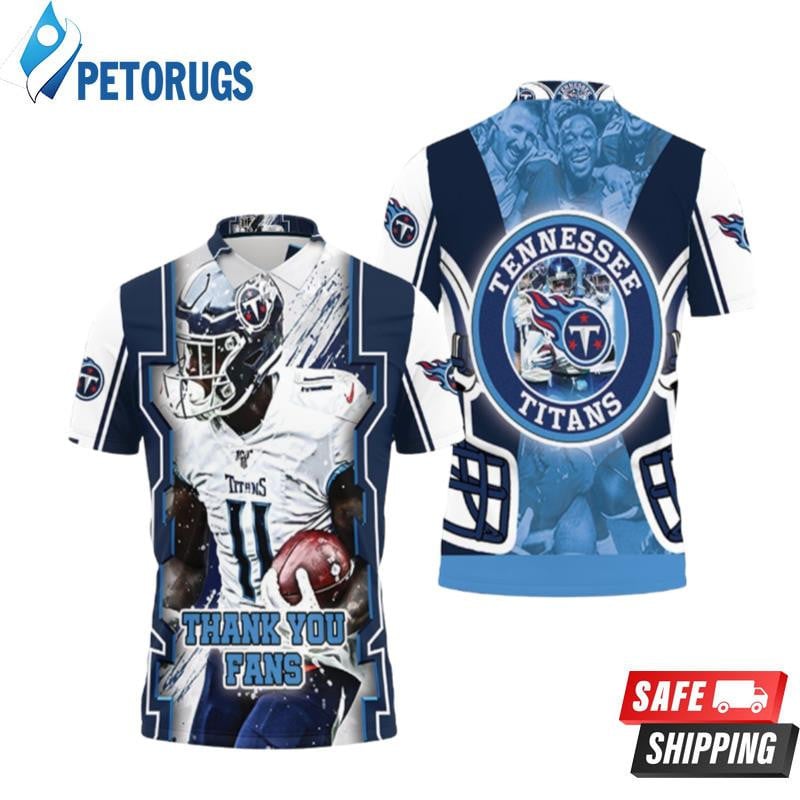 A.j Brown #11 Tennessee Titans Afc South Champions Super Bowl 2021 Printed Polo Shirt