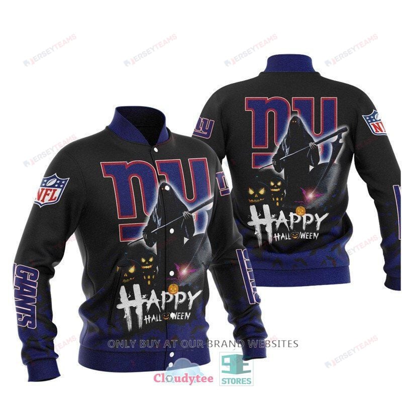 New York Giants Happy Halloween - AOP Varsity Jacket - All-Over-Printed Jacket