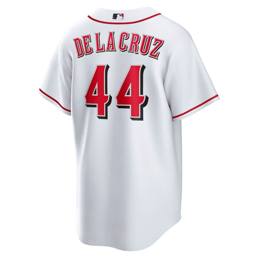 Elly De La Cruz 44 Cincinnati Reds Home Player Men Jersey – White