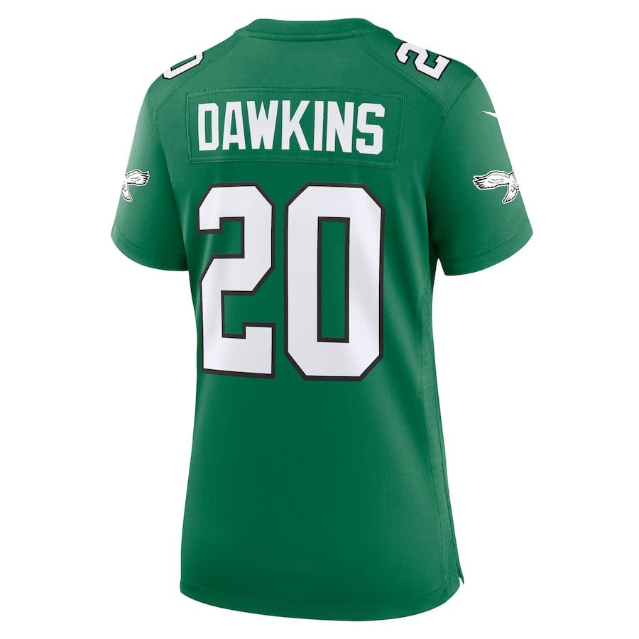 Brian Dawkins 20 Philadelphia Eagles Women Alternate Game Jersey - Kelly Green