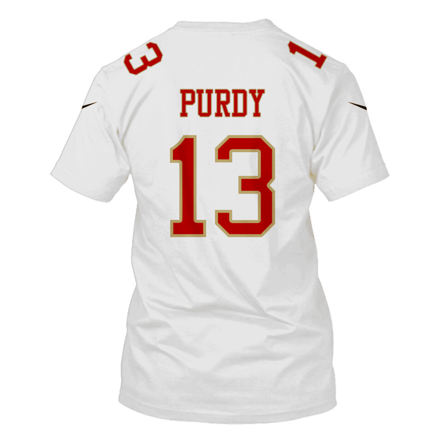 Brock Purdy 13 San Francisco 49ers Super Bowl LVIII All Over Print T-shirt - White