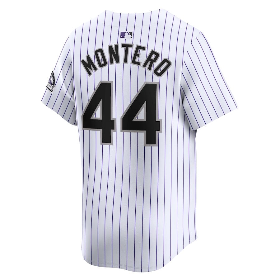 Elehuris Montero 44 Colorado Rockies Home Limited Player Men Jersey - White