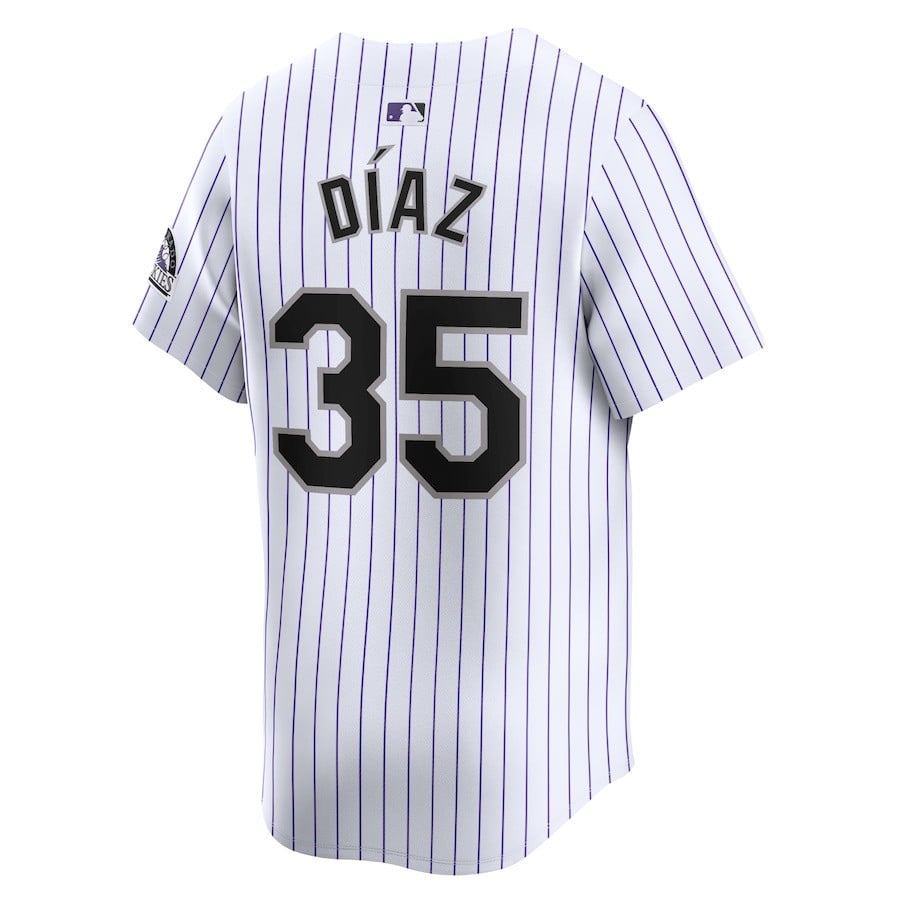 Elias Diaz 35 Colorado Rockies Home Limited Men Jersey - White