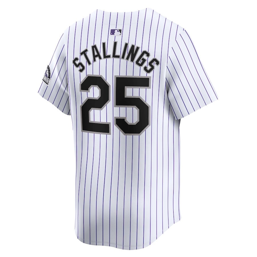 Jacob Stallings 25 Colorado Rockies Home Limited Player Men Jersey - White