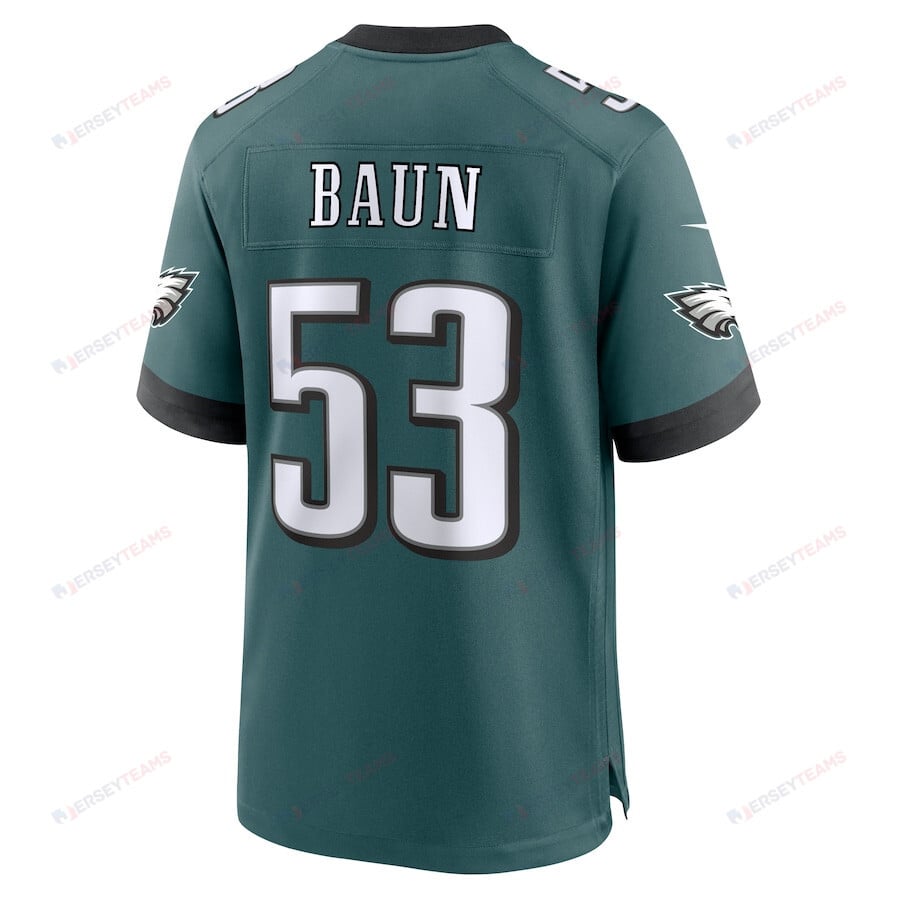 Zach Baun 53 Philadelphia Eagles Game Men Jersey - Midnight Green