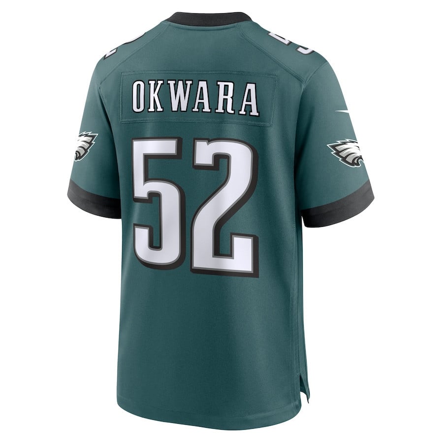 Julian Okwara 52 Philadelphia Eagles Game Men Jersey - Midnight Green