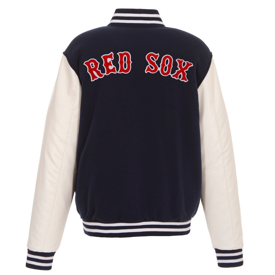 Boston Red Sox Reversible Fleece Full-Snap Jacket - Men's Navy