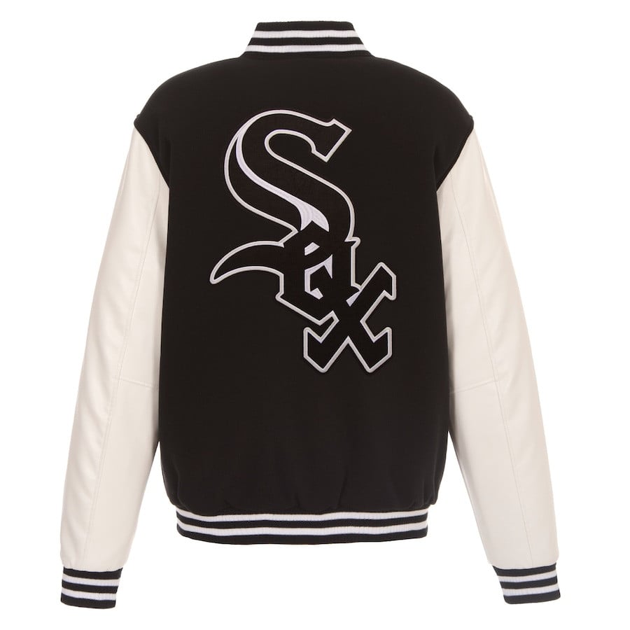 Chicago White Sox Reversible Fleece Full-Snap Jacket - Men's Black