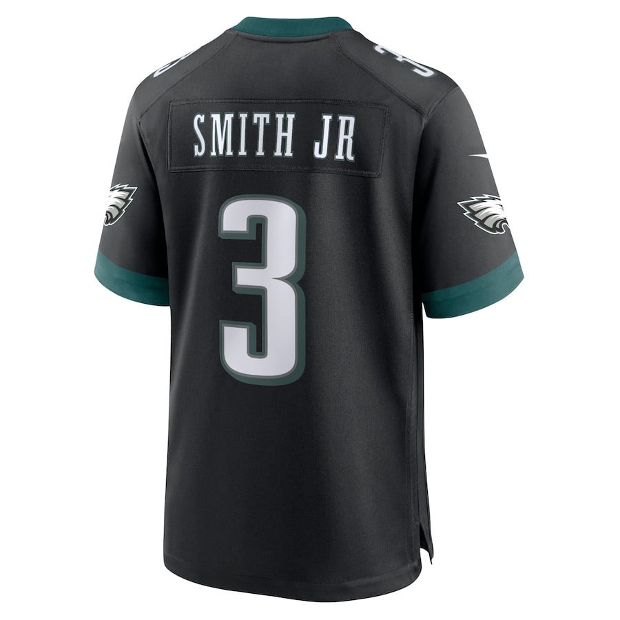Nolan Smith 3 Philadelphia Eagles Alternate Game Men Jersey - Black