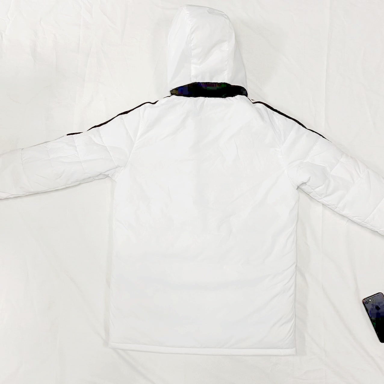 Seattle Seahawks Black Stripes Coat Down Jacket - White