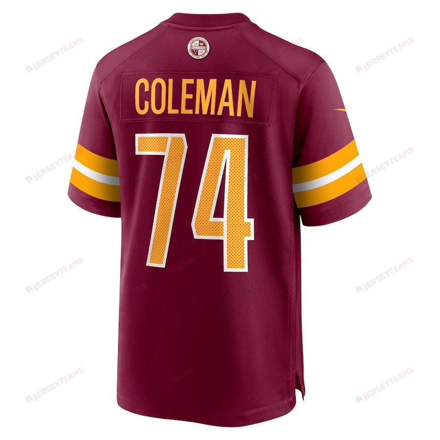 Brandon Coleman 74 Washington Commanders Game Men Jersey - Burgundy