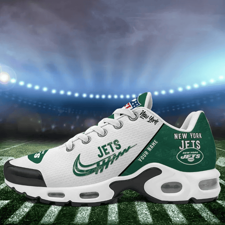 New York Jets Custom Name TN Shoes Sneakers For Men And Women - Green