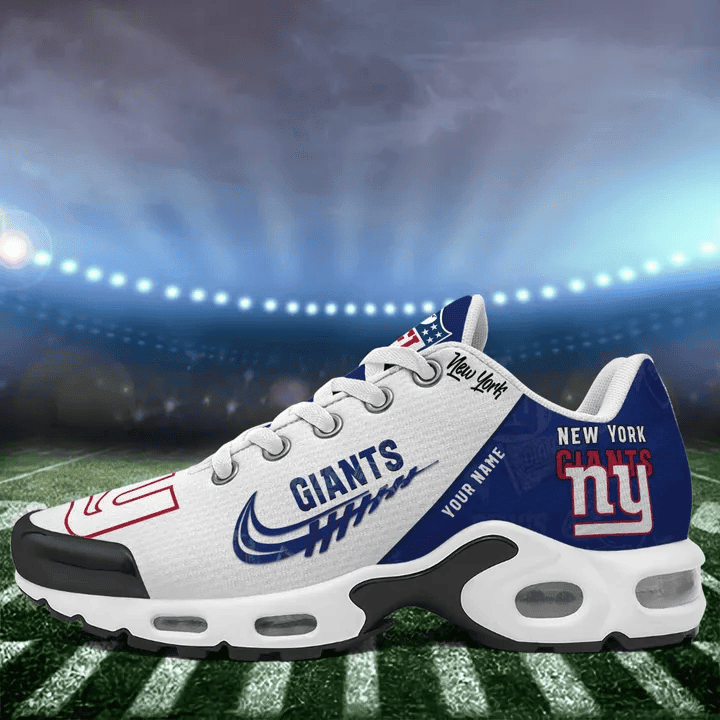 New York Giants Custom Name TN Shoes Sneakers For Men And Women - Navy