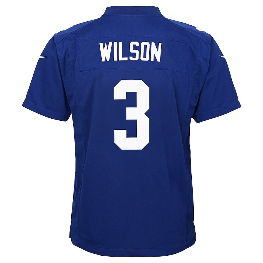 Russell Wilson 3 New York Giants Nike YOUTH Game Jersey - Royal