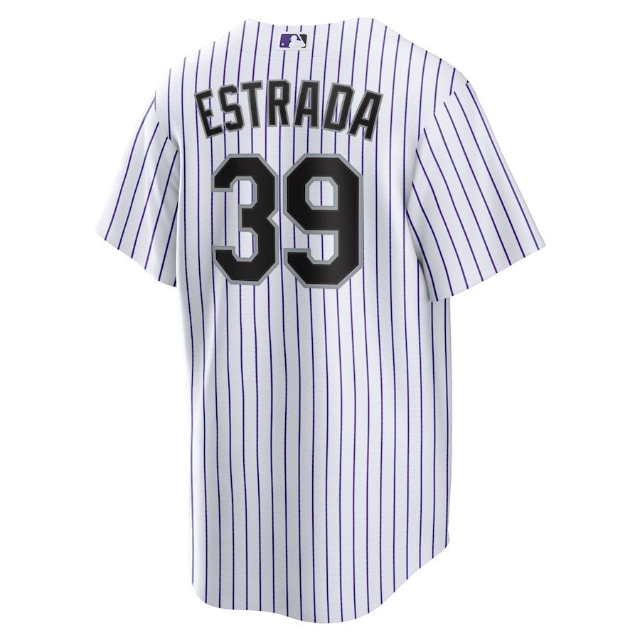 Thairo Estrada 39 Colorado Rockies Home Men Jersey - White