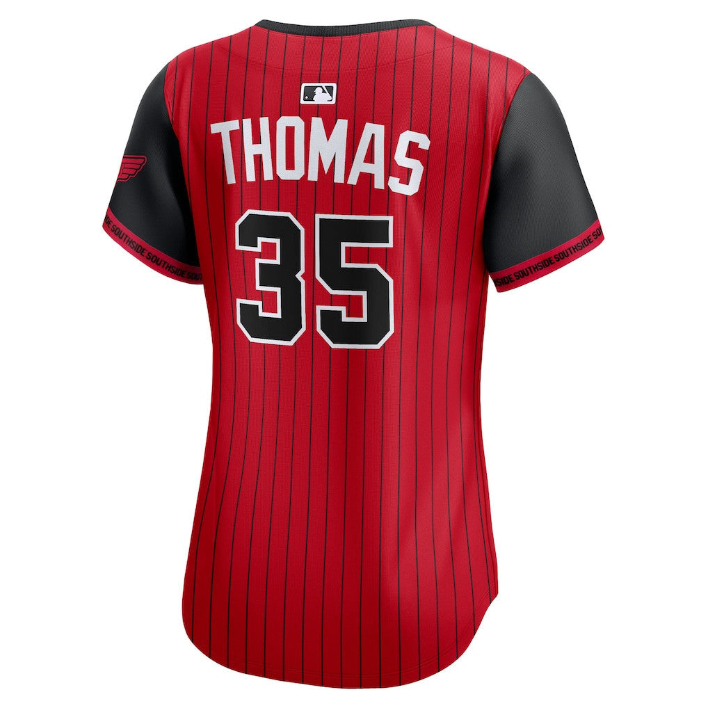 Frank Thomas 35 Chicago White Sox Women's 2025 City Connect Limited Jersey - Red/Black