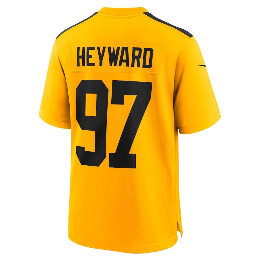Cameron Heyward 97 Pittsburgh Steelers Alternate 1933 Throwback Game Men Jersey - Gold
