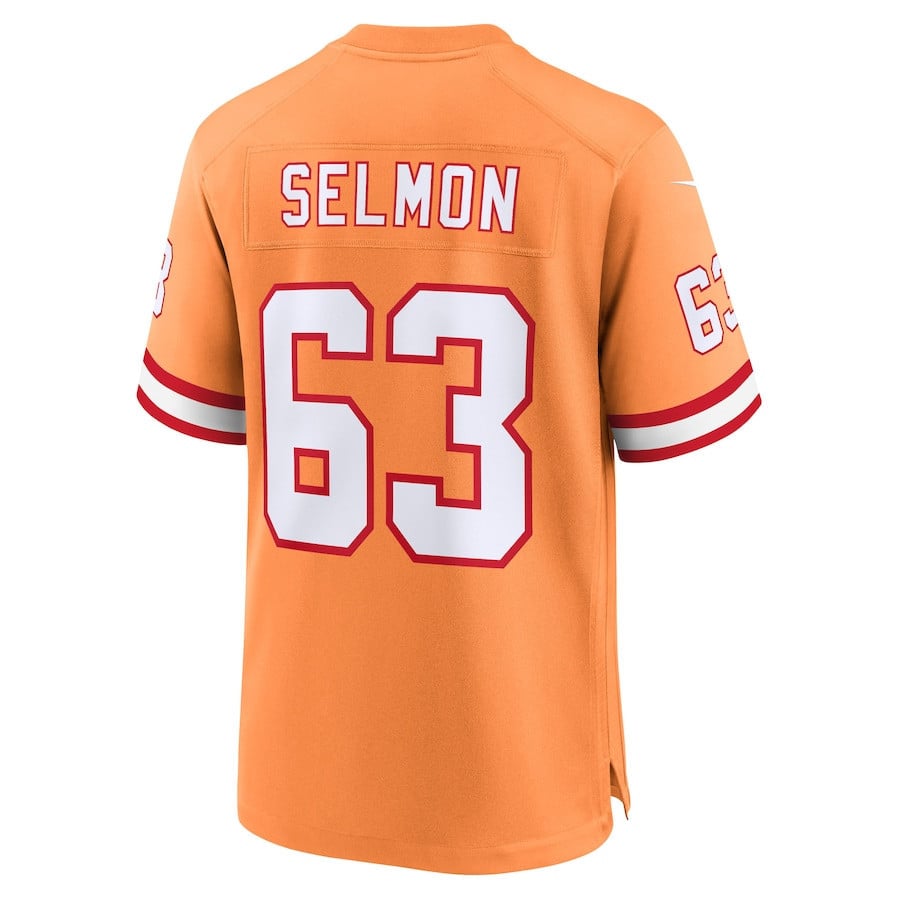 Lee Roy Selmon 63 Tampa Bay Buccaneers 50th Season Game Men Jersey - Creamsicle