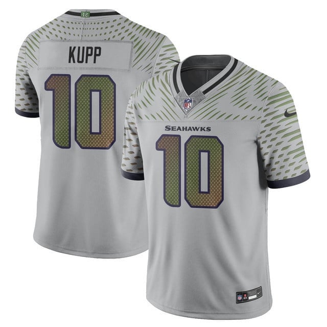 Cooper Kupp 10 Seattle Seahawks Vapor F.U.S.E. Limited Rivalry Series Men Jersey - Gray