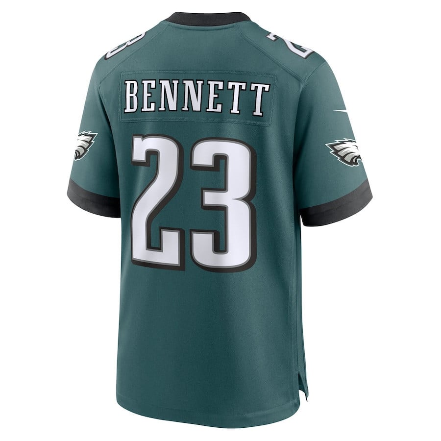 Jakorian Bennett 23 Philadelphia Eagles Team Game Men Jersey - Midnight Green