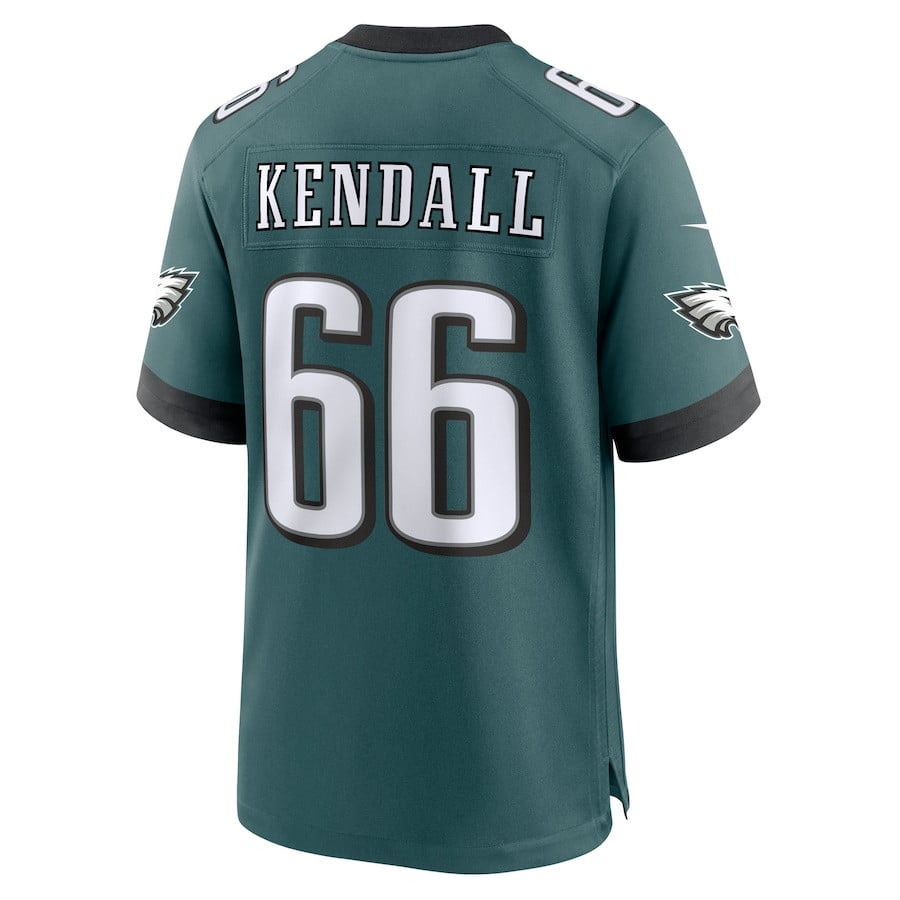 Drew Kendall 66 Philadelphia Eagles Team Game Men Jersey - Midnight Green