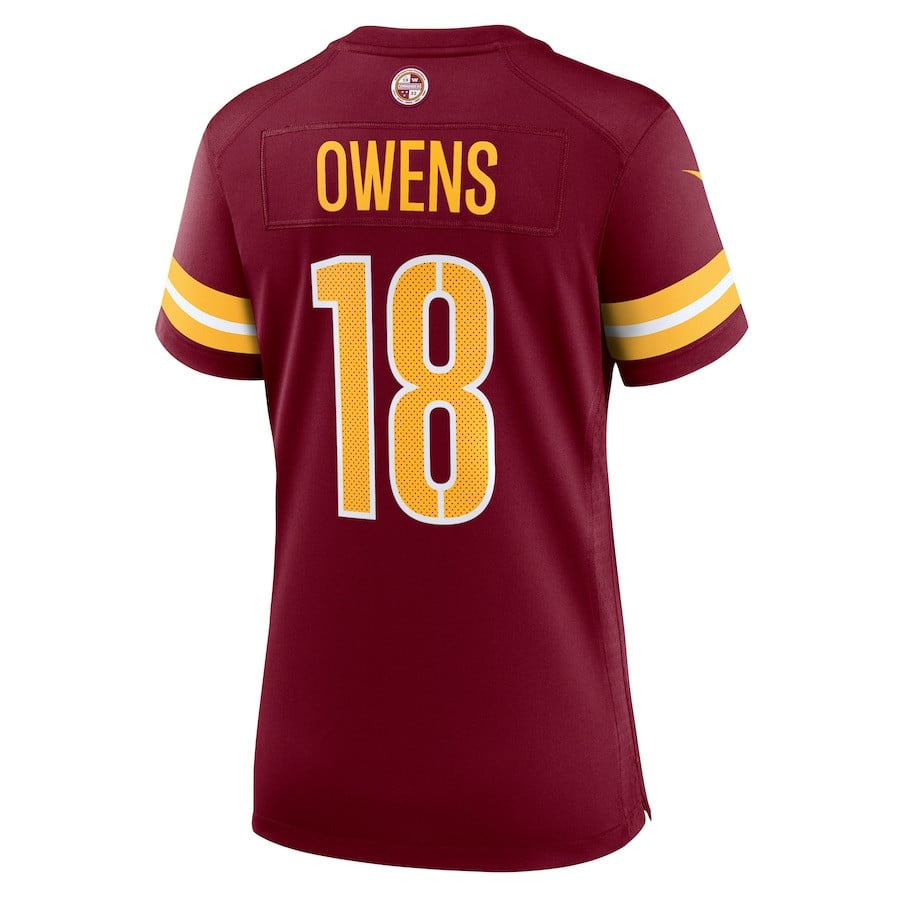 Tyler Owens 18 Washington Commanders Women's Team Game Jersey - Burgundy