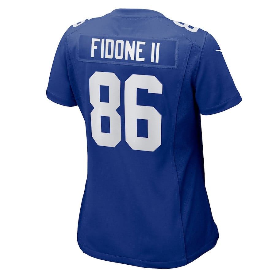 Thomas Fidone II 86 New York Giants Women's Team Game Jersey - Royal
