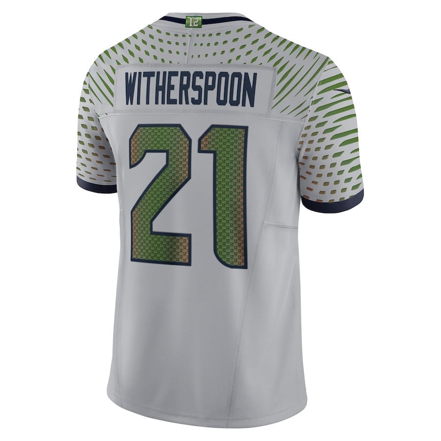 Devon Witherspoon 21 Seattle Seahawks 2025 Rivalries Collection Limited Men Jersey - Wolf Gray