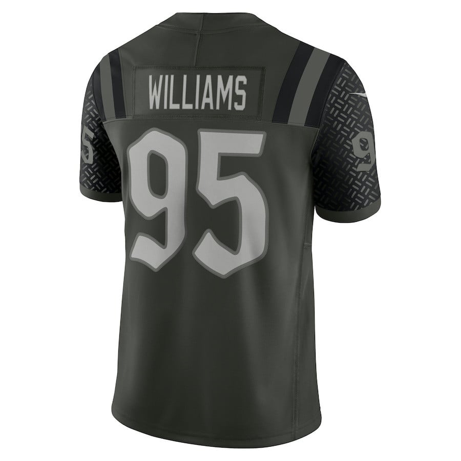 Quinnen Williams 95 New York Jets 2025 Rivalries Collection Limited Men Jersey - Gotham Green
