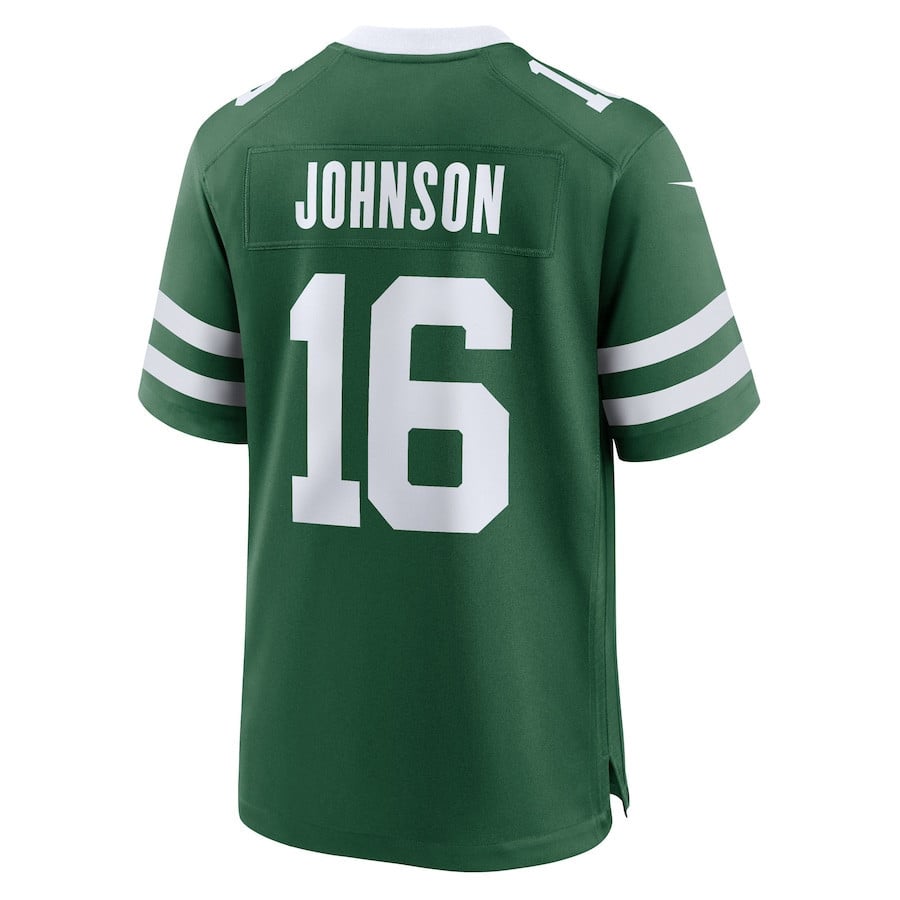 Tyler Johnson 16 New York Jets Team Game Men Jersey - Legacy Green