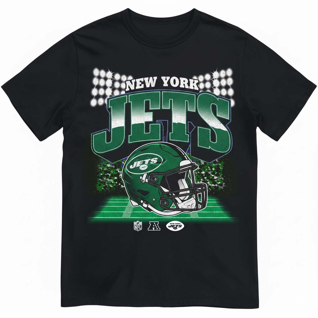 New York Jets Men's NFL Teams Blindside T-Shirt - Black