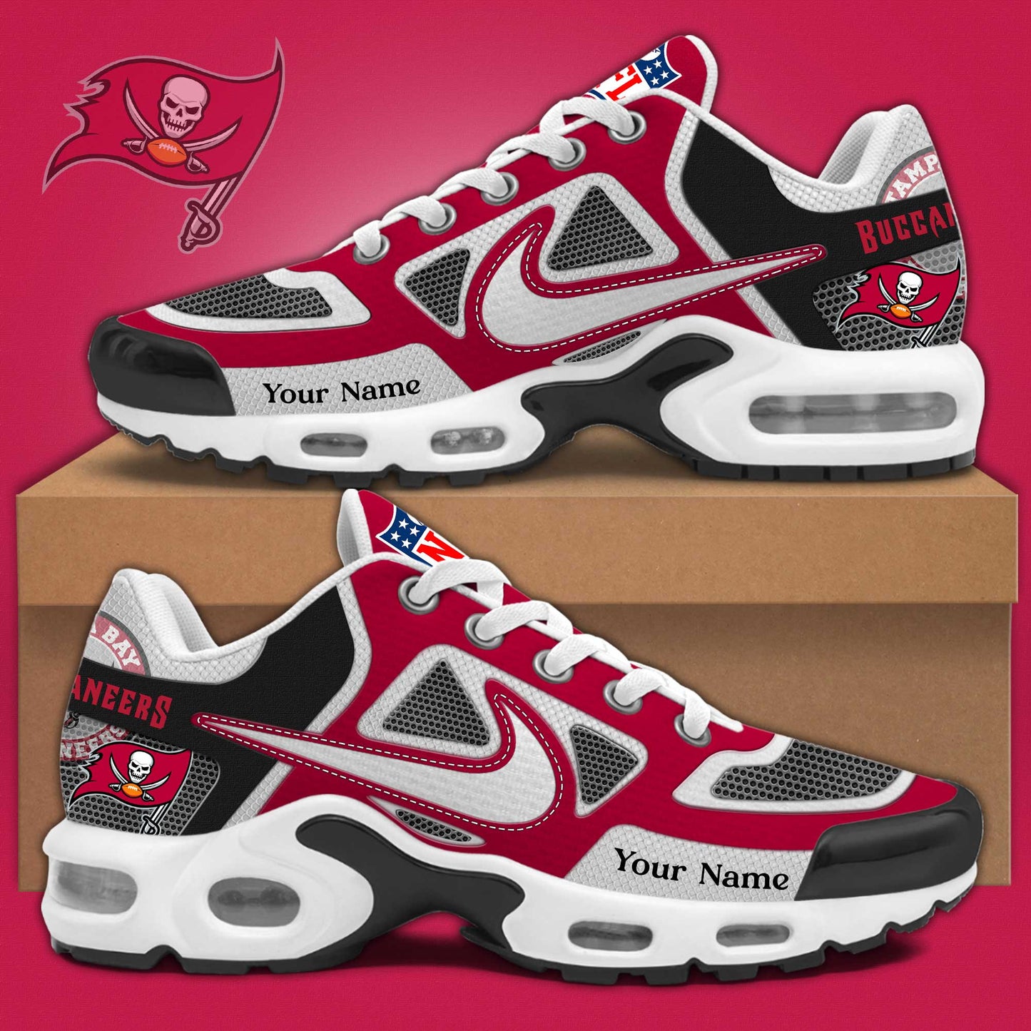 Tampa Bay Buccaneers Sport Limited Edition Custom Name Air Max Shoes Sneakers For Men And Women