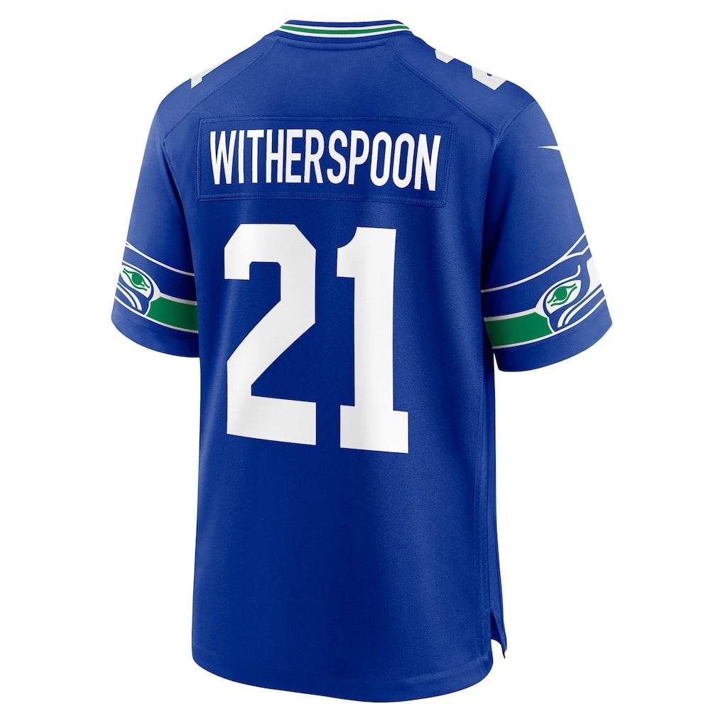 Devon Witherspoon 21 Seattle Seahawks Royal Alternate 50th Season Game Jersey