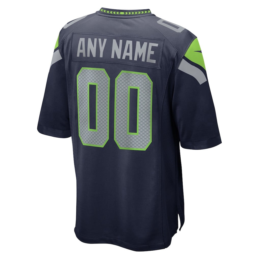 Seattle Seahawks 2026 Super Bowl LX Custom Game Jersey - College Navy