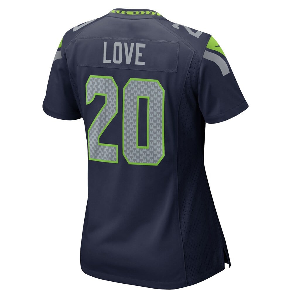 Julian Love 20 Seattle Seahawks 2026 Super Bowl LX - Women Navy Game Jersey
