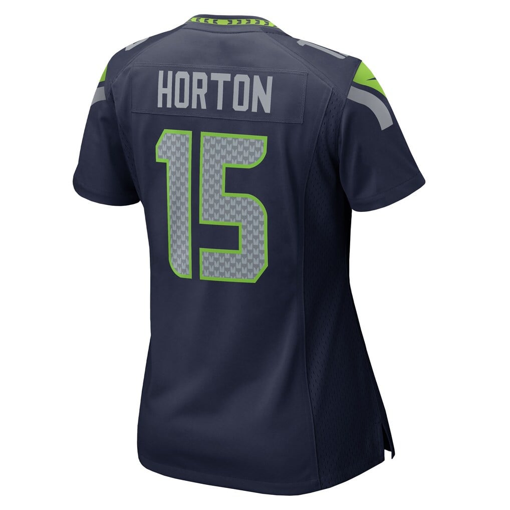Tory Horton 15 Seattle Seahawks 2026 Super Bowl LX - Women Navy Game Jersey