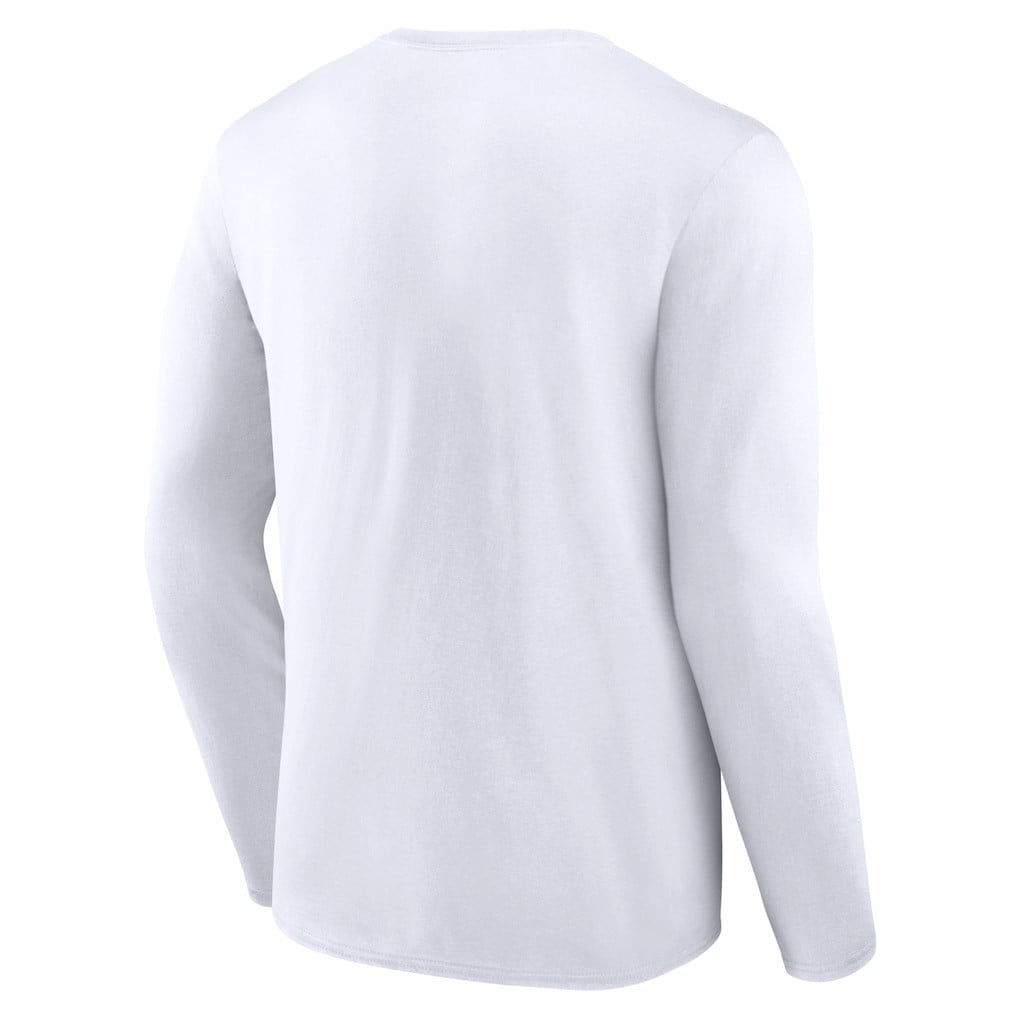 Seattle Seahawks Logo Team Lockup Long Sleeve T-Shirt - White